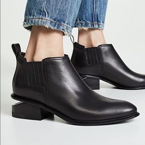 Alexander Wang Silver Kori Ankle Boots